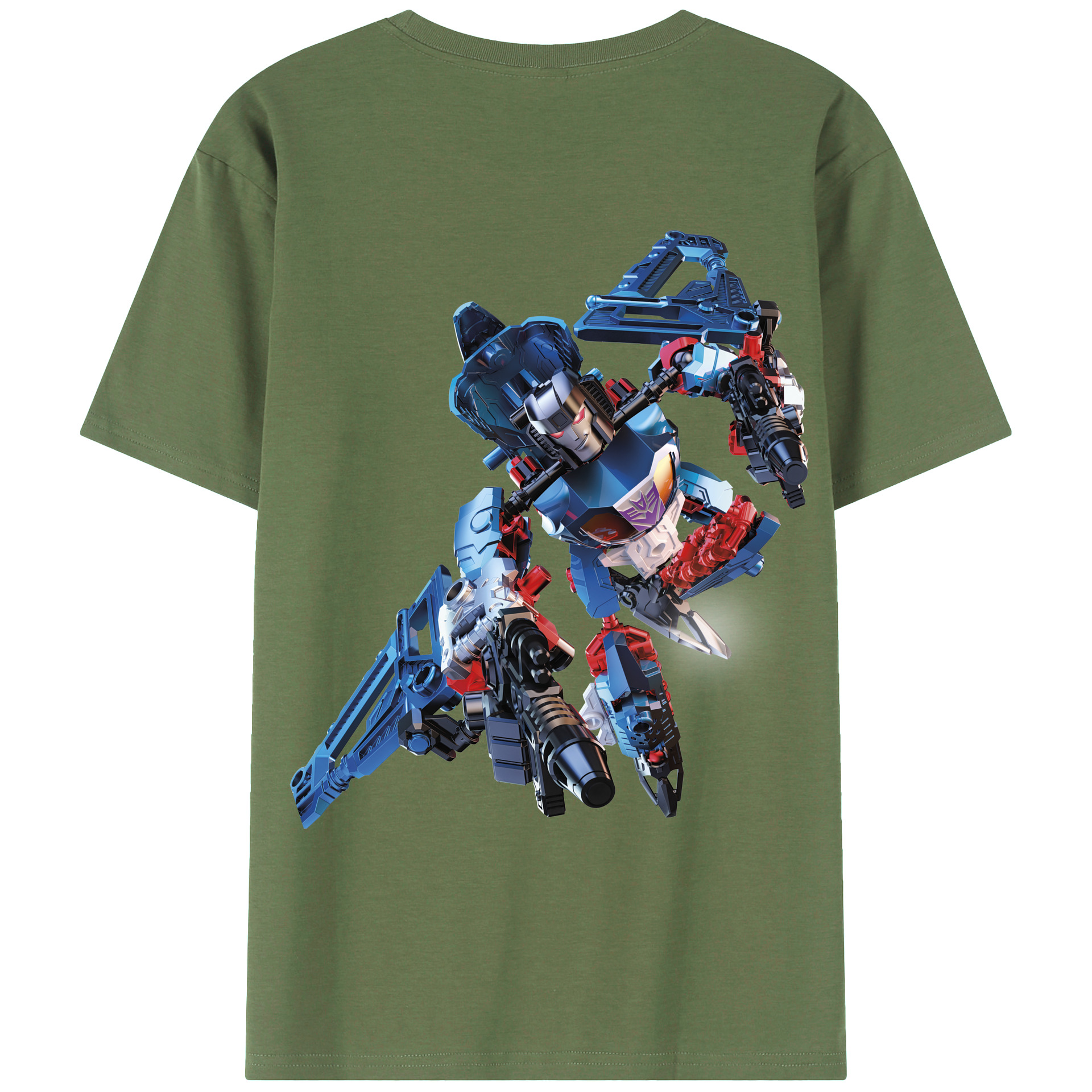 （画像用）  綿100％ メンズ半袖Tシャツ（バックプリント） 通気性